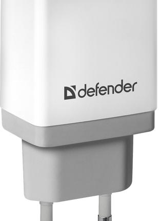 Сетевое зарядное устройство Defender UPA-21 White, 1xUSB, 5V/2...