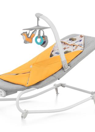 Шезлонг-качалка Kinderkraft Felio 2 Forest Yellow (KBFELI20YEL...