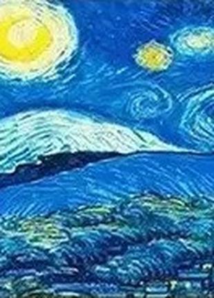 Набор Алмазная мозаика вышивка Ван Гог Звездная ночь Винсент п...