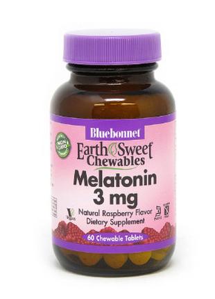 Аминокислота Bluebonnet Nutrition Мелатонин, Melatonin, 3 мг, ...