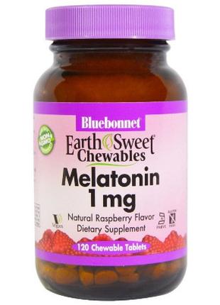 Аминокислота Bluebonnet Nutrition Мелатонин, Melatonin, 1 мг, ...