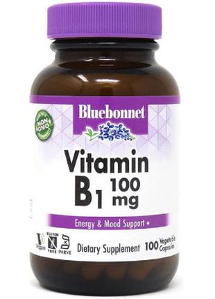 Витамин Bluebonnet Nutrition Витамин B1 100 мг, Vitamin B1, 10...