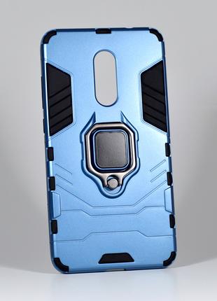Противоударный чехол на Xiaomi Redmi Note 4 синий Black Panther