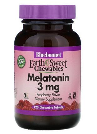 Аминокислота Bluebonnet Nutrition Мелатонин, Melatonin, 3 мг, ...
