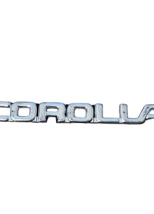 Надпись на крышку багажника Toyota Corolla на скотче 175х20мм ...