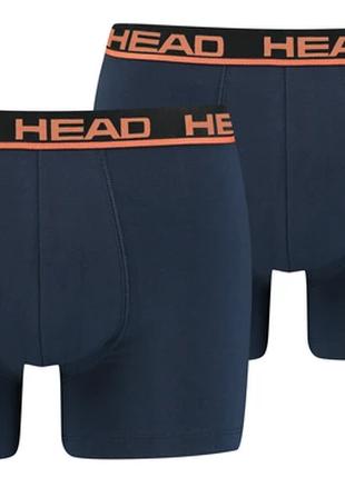 Трусы-боксеры Head BASIC BOXER 2P Темно-синий; Оранжевый L (70...