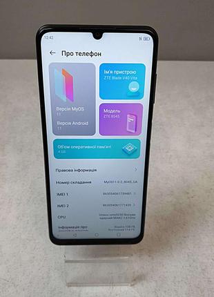 Мобильный телефон смартфон Б/У ZTE Blade V40 Vita 4/128GB