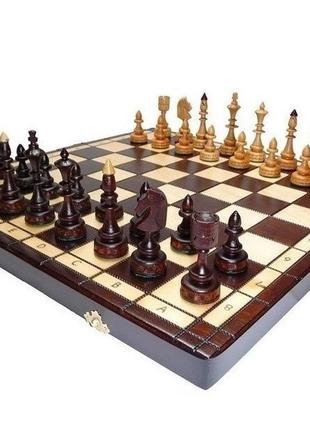 Шахматы MADON Индийский средний коричневый, бежевый 46х46см ар...
