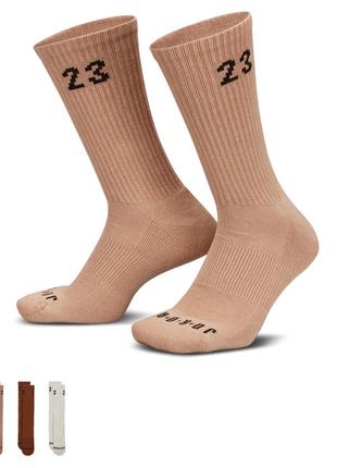 Чоловічі Шкарпетки Jordan ESSENTIAL CREW 3PR - 144 Різнокольор...