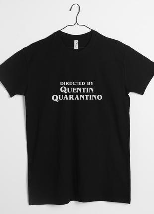 Футболка "Quentin Quarantino" чоловіча, Чорний, M, Black, англ...