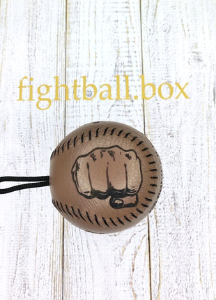fight ball box файтболл м'яч на гумці шкіра бойовий м'яч