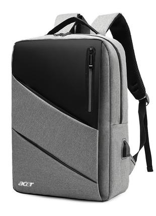 Рюкзак протиударний для ноутбука 15,6" Сірий ( код: IBN030S5 )