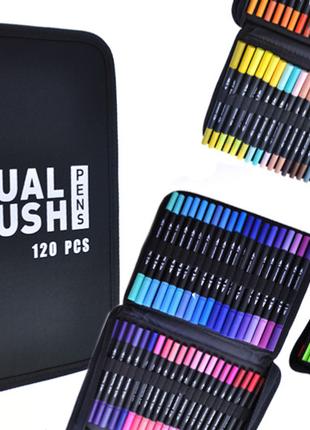 Набір акварельних-маркерів Color Pencil 120 кольорів, DW-120 ч...