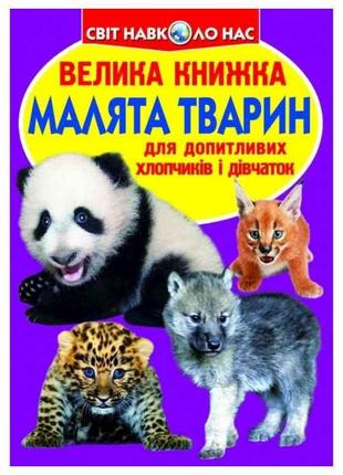 Книга Велика Малята тварин ТМ Кристал бук