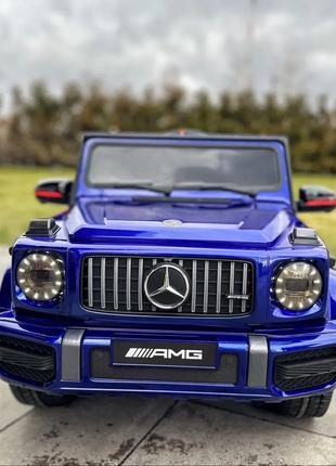 Дитячий електромобіль Mercedes-Benz G63 AMG mini (фарба, синій...