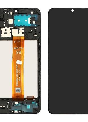 Дисплей Samsung A127 Galaxy A12 Nacho с сенсором и рамкой черн...