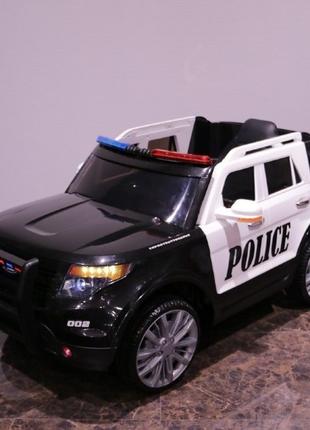 Детский электромобиль Ford Police с громкоговорителем (черный ...