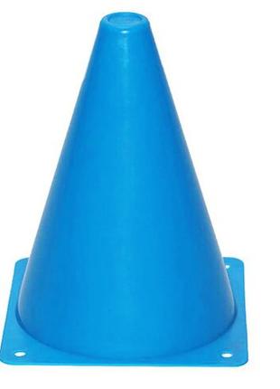 Конус-фішка спортивна EasyFit для тренувань синя 17 см (розміч...