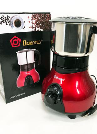 Электрическая кофемолка Domotec MS-1108, электрическая кофемол...