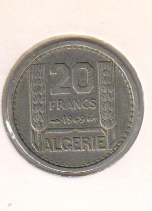 Алжир 20 франков 1949 F-VF (KM#91)