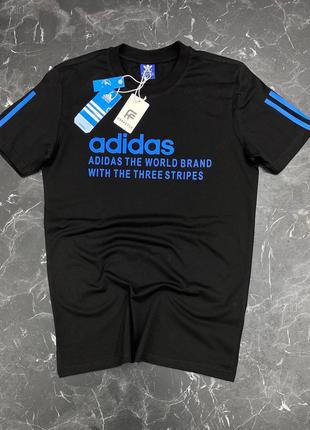 Мужская черная футболка Adidas