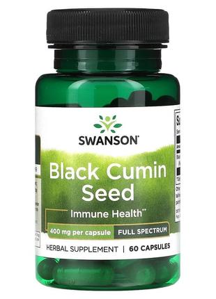 Масло семян черного тмина 400 мг Swanson Black Cumin Seed Oil ...