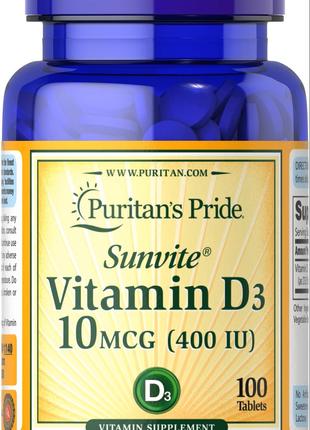 Vitamin D3 400 IU 100 tab