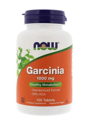 Экстракт Гарцинии камбоджийской NOW Garcinia 1000 mg 120 tabs