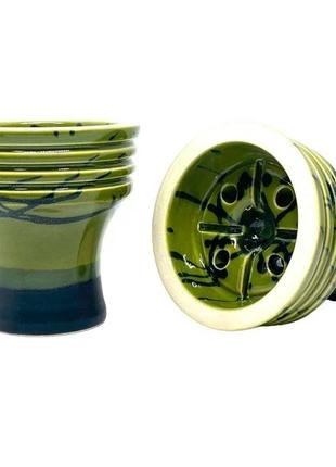 Глиняная чаша для кальяна Sweet Bowls Unika Glaze - Green