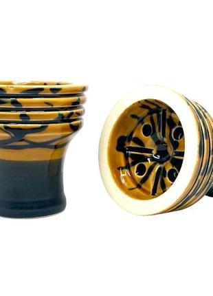 Глиняная чаша для кальяна Sweet Bowls Unika Glaze - Yellow