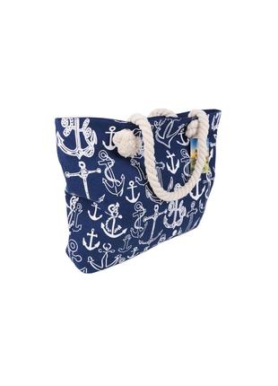 Тканевая пляжная сумка в морском стиле Якори комбинированный Lidl