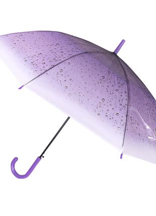 Женский зонт RST RST940 Капли дождя Violet трость 19шт