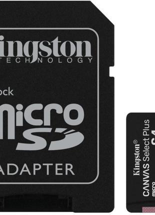 MicroSDXC (UHS-1) Kingston Canvas Select Plus 64Gb class 10 А1...