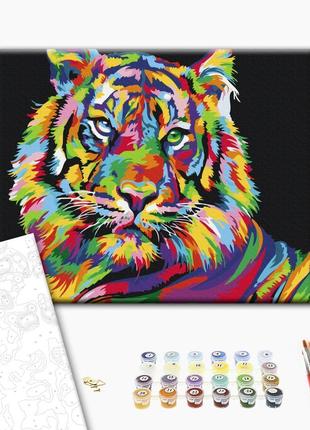 Картина по номерам "Тигр поп арт", "BS26176", 40x50 см