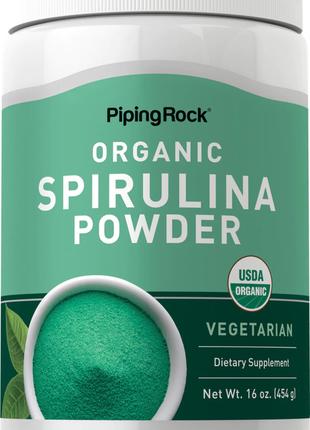 Спирулина Piping Rock Spirulina Powder (Organic) 454 g
