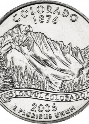 США ¼ доллара, 2006 Квотер штата Колорадо №1814