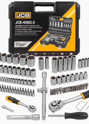 Набор инструмента 108пр.1/4''&1/2''(6гр.)(4-32мм) JCB-41082-5