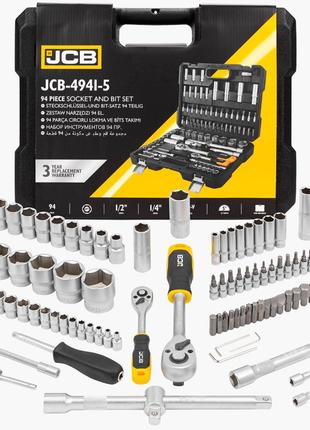 Набор инструмента 94 предмета 1/4"&1/2" (6-гран.)(4-32мм) JCB-...