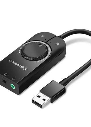 Звукова карта UGREEN CM129 USB External Stereo Sound Adapter 1...
