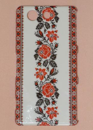 Чехол Drobak для Sony D5803 Z3 вишиванка цветы 0301