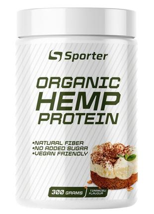 Протеїн Sporter Organic Hemp Protein, 300 грам Тірамісу