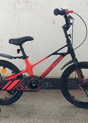 Детский велосипед Corso Elite 18" магниевая рама, дисковые тор...