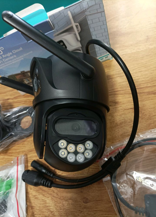 Вулична поворотна WIFI камера спостереження XM66 8MP ICSEE