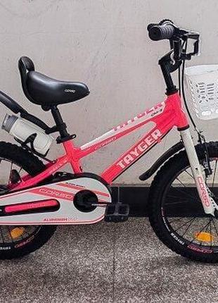 Детский велосипед Corso «TAYGER» 20" алюминиевая рама, корзинк...