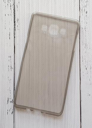 Чехол Samsung A700H Galaxy A7 для телефона силиконовый Серый