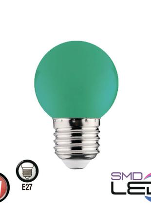 Лампа Діодна 1W E27 A45 зелена