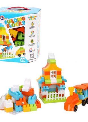 Конструктор "Building Blocks", 90 деталей, блакитний