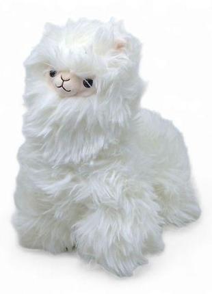 Мʼяка іграшка "Пухната Лама", 32 см (біла)