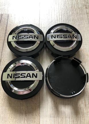 Ковпачки заглушки на литі диски Нессан Ніссан Nissan 60мм.