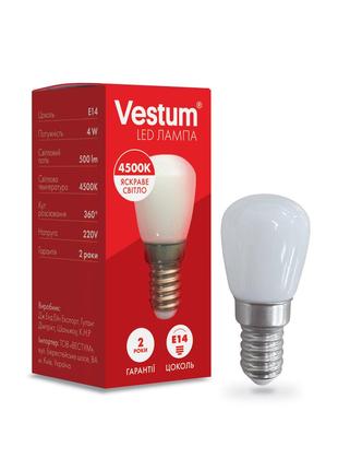 Світлодіодна лампа Vestum SMD Е14 4W 4500K 220V для холодильника